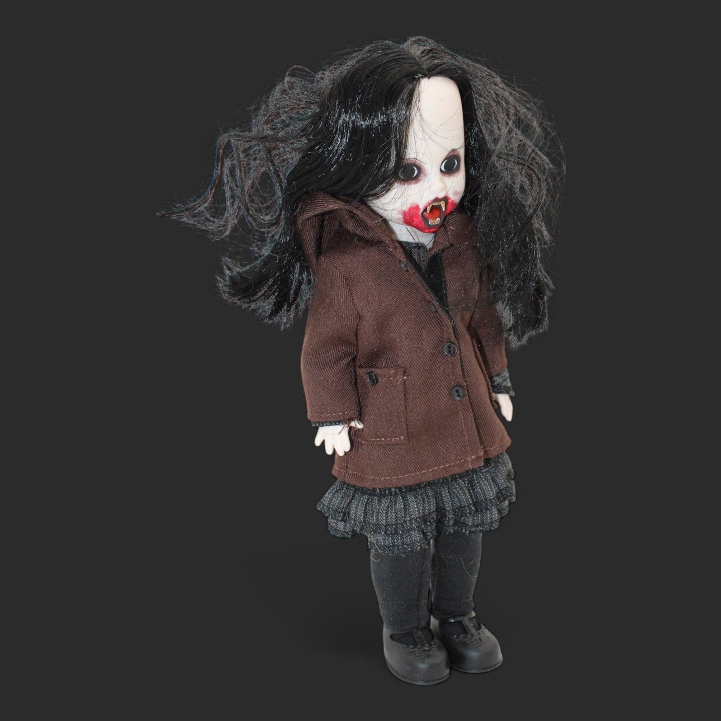 Mezco Living Dead Dolls Series 19 Agana Gothic Horror Collectible Doll 10" Black Hair & Outfit