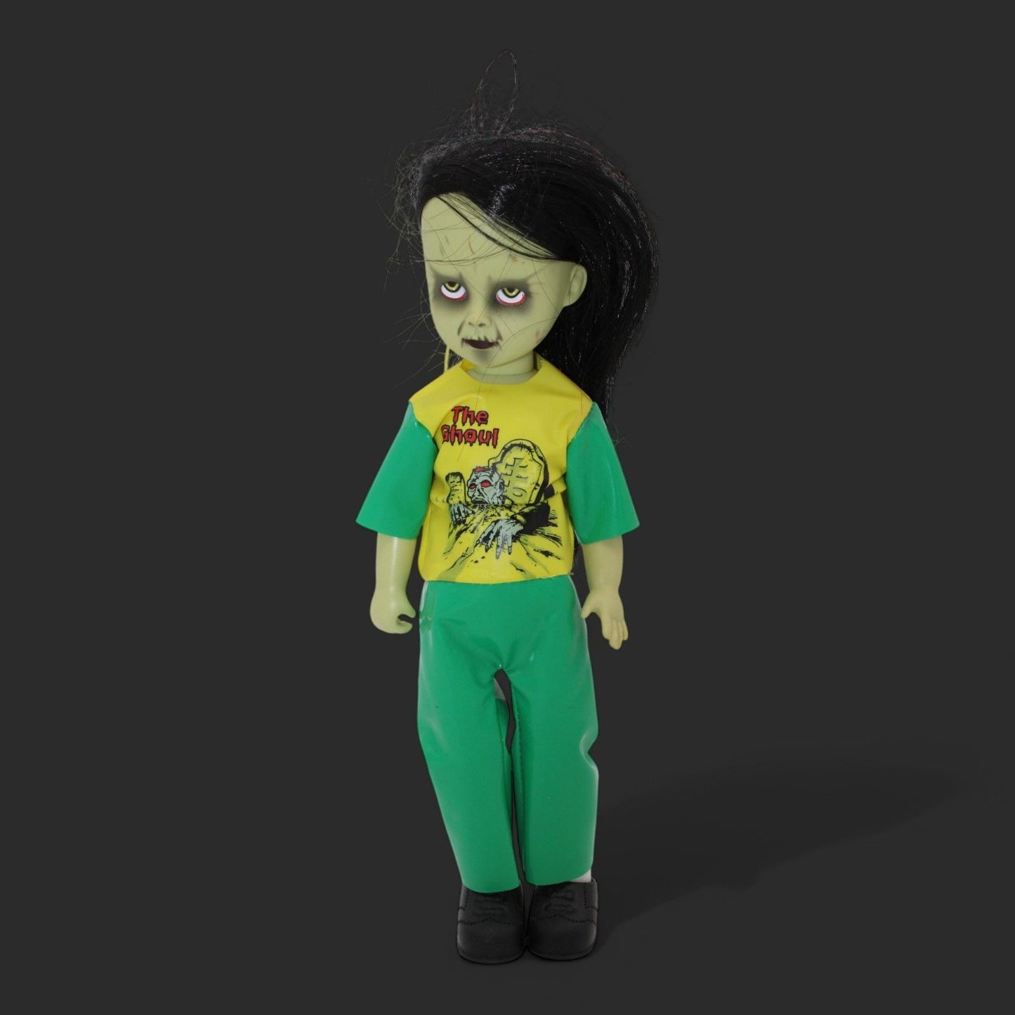 Mezco Gabriella Living Dead Dolls Series 18 Mezco Toyz 2009 Horror Collectible Green Outfit & Black Hair