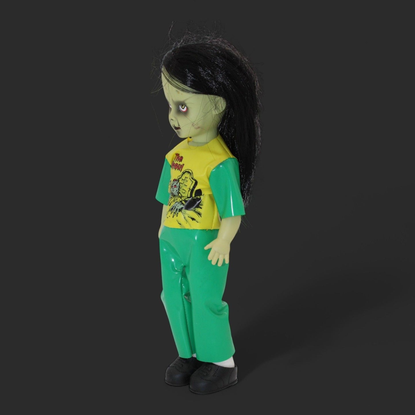 Mezco Gabriella Living Dead Dolls Series 18 Mezco Toyz 2009 Horror Collectible Green Outfit & Black Hair