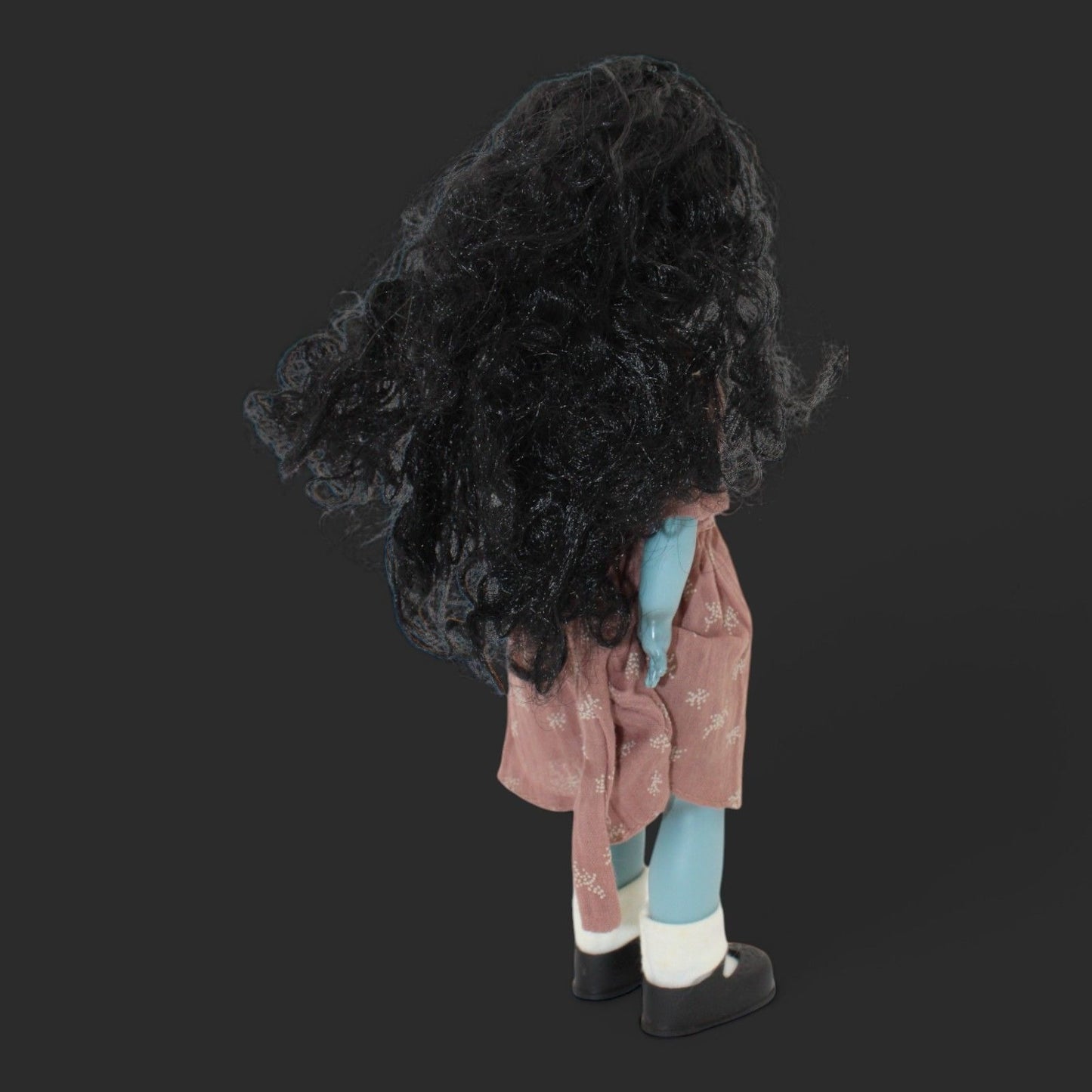 Mezco Living Dead Dolls Alison Crux Series 14 Creepy Blue Doll With Black Hair & Pink Dress