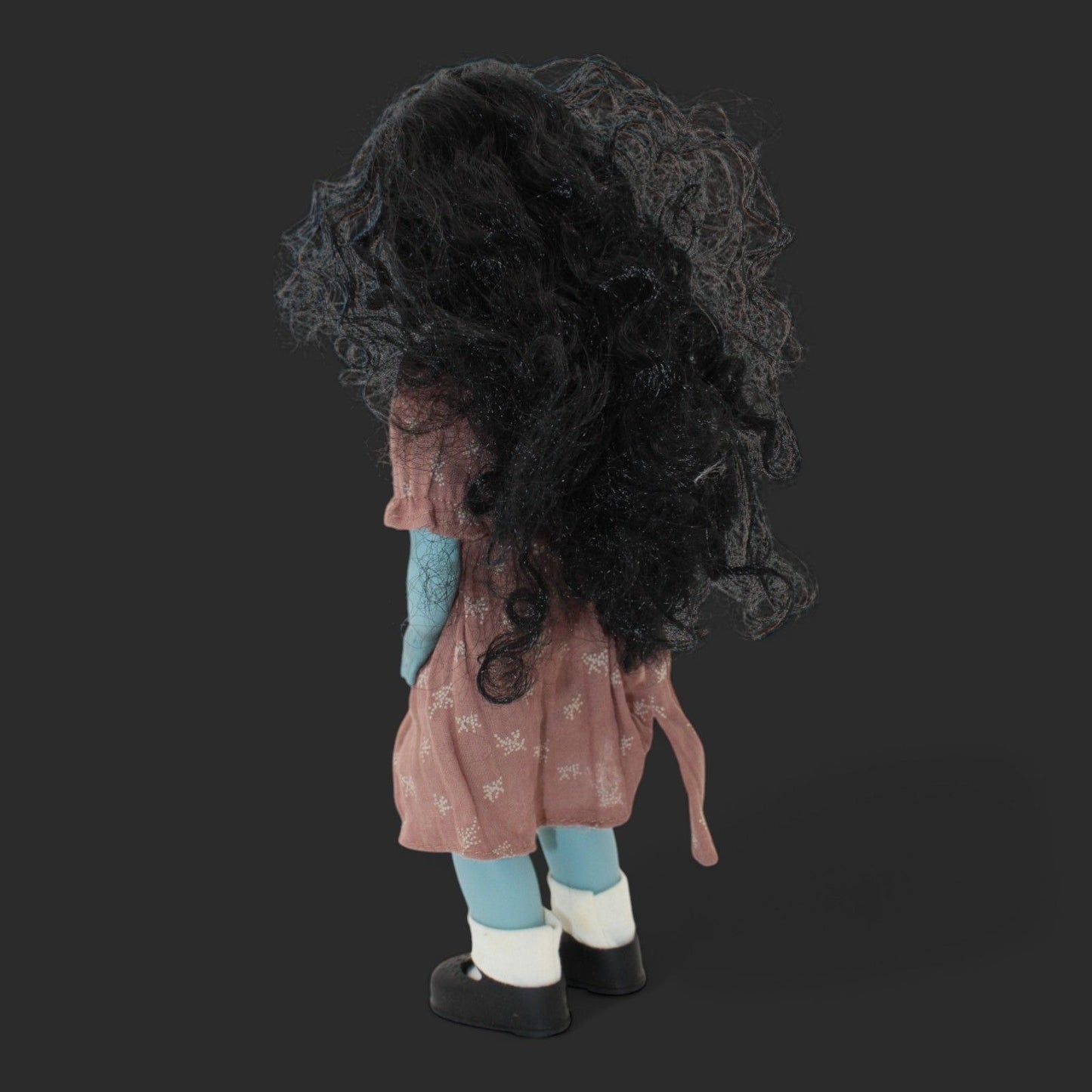 Mezco Living Dead Dolls Alison Crux Series 14 Creepy Blue Doll With Black Hair & Pink Dress